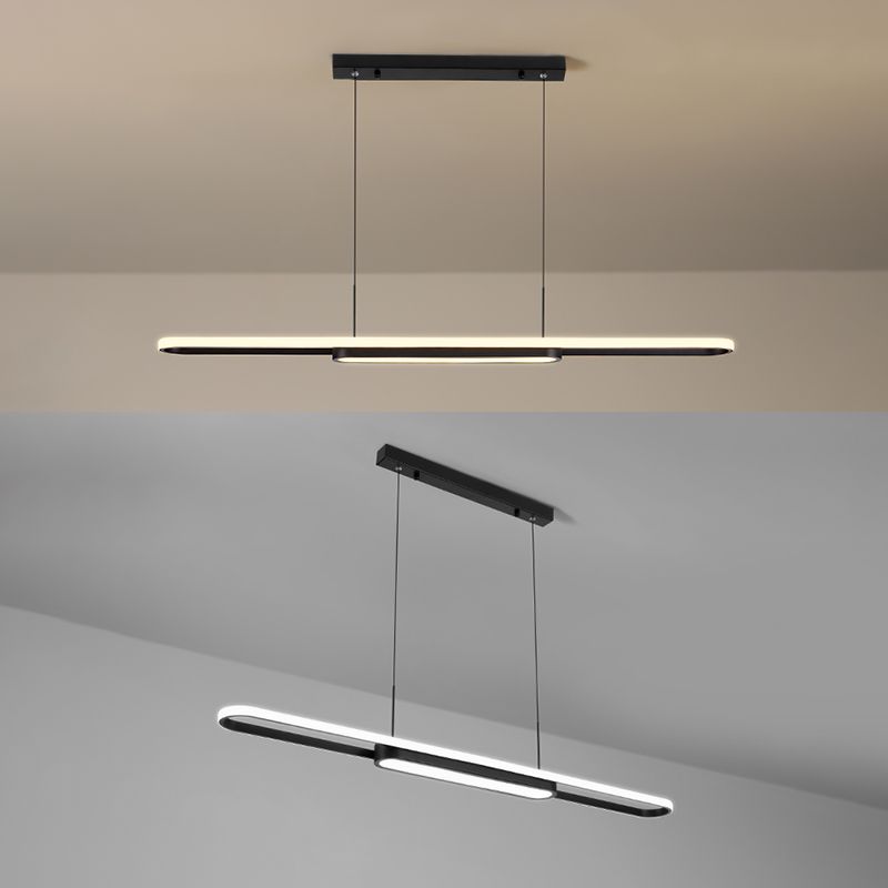 Nordic Modern Style Island Lamp Simple LED Hanging Lighting Fixture for Dining Room