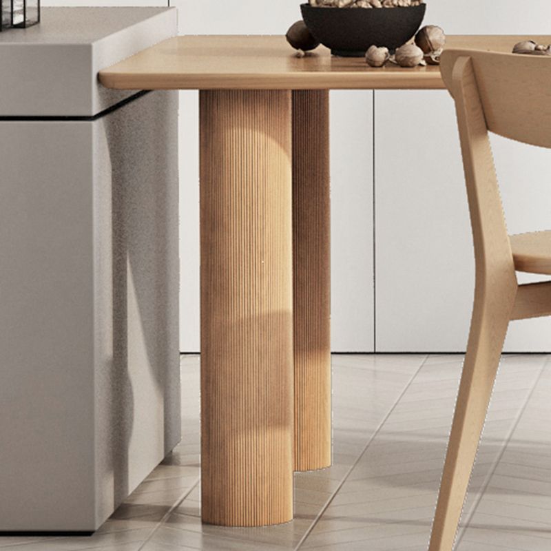 Modern Brown in Pine Counter Table Specialty Dining Table for Kitchen