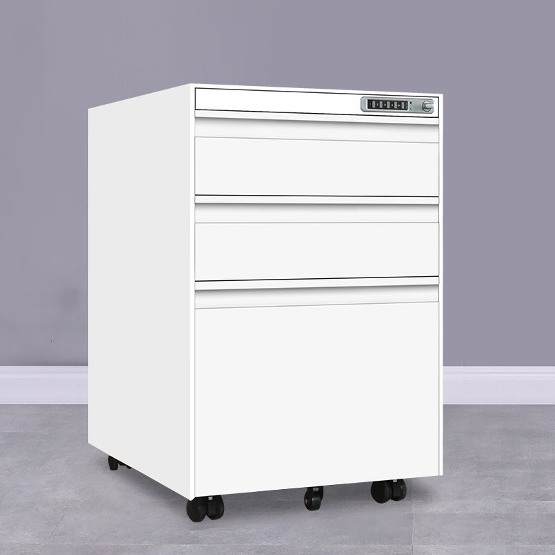 Contemporary File Cabinets Steel Frame File Pedestal with Lock Office