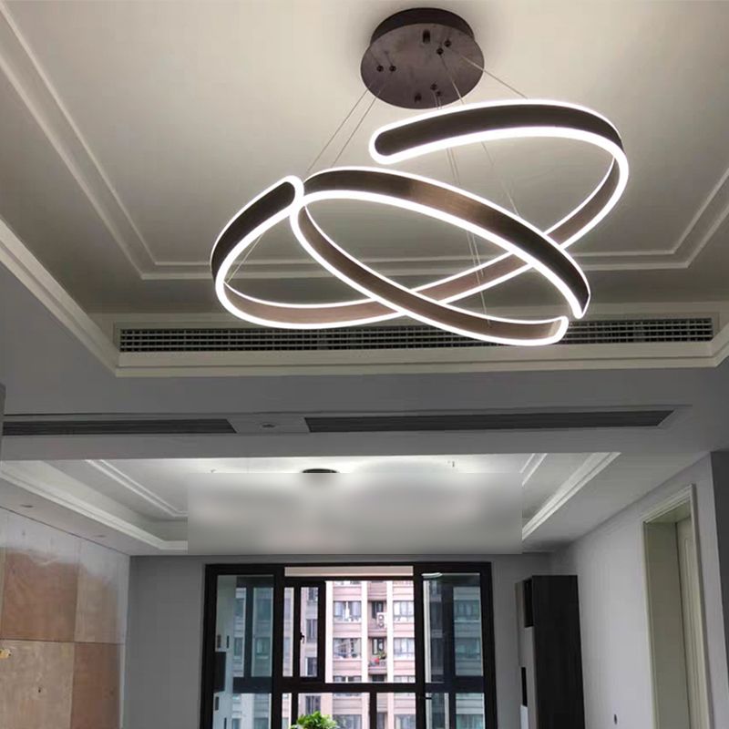 Simplicità creativa Luce a sospensione multistrato per caffetteria da salotto