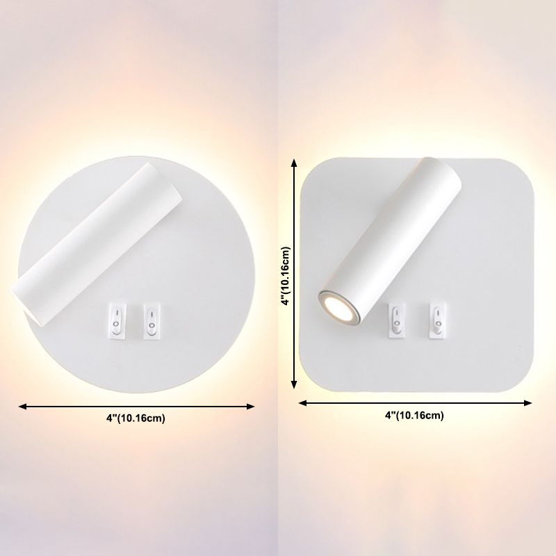 Eigentijdse metalen wand sconce led wand gemonteerd licht voor studieruimte bed