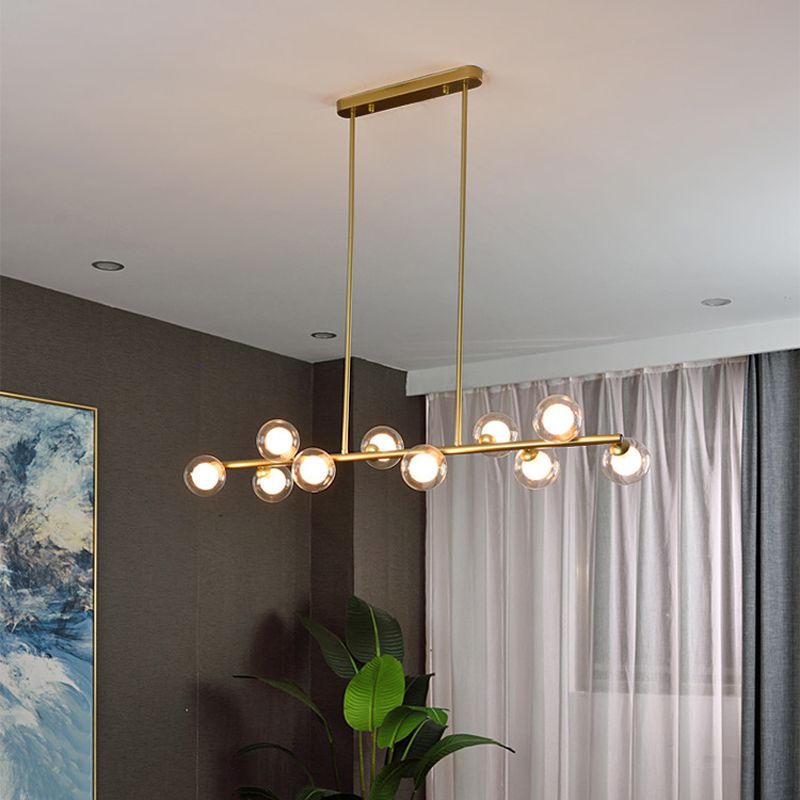 Modern Style Globe Shade Island Pendants Glass Pendant Lights for Dining Room