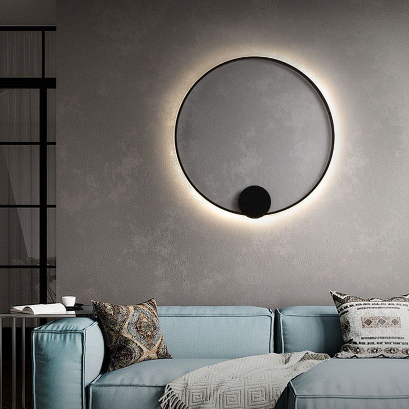 Modern Style Linear Shape Wall Sconce Metal 1 Light Sconce Lighting for Living Room