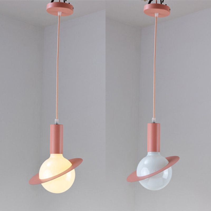 Metal Planet Pendant Ceiling Light Nordic Style Hanging Ceiling Light for Dinning Room
