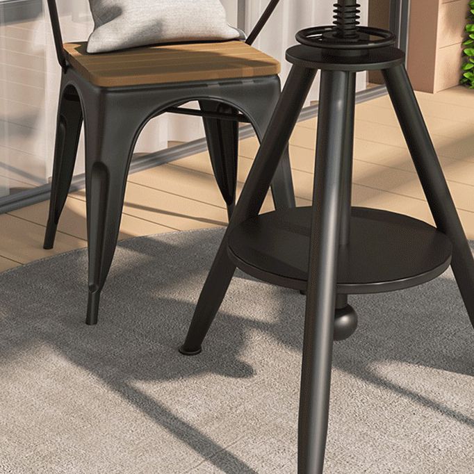 Modern Round Dining Set 1/3/5 Piece Reclaimed Wood Dining Table Set