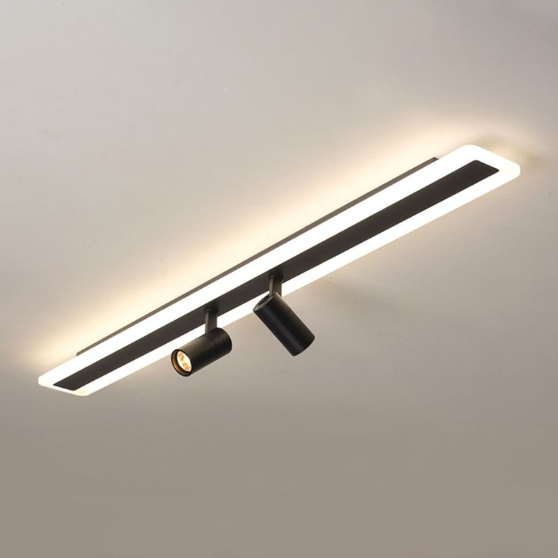 LED Ceiling Track Lighting Led Track Lighting Linear Flush Mount Ceiling Light with Spotlight for Shopping Mall or Cloth Shop