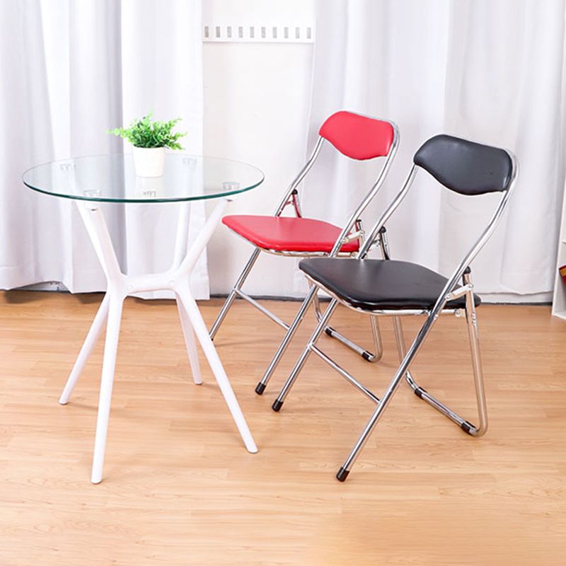 Accueil métal chaise latérale contemporaine pliante dos ouvert dinant la chaise latérale