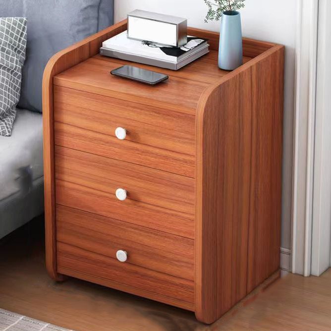 Contemporary Night Table Storage Accent Table Nightstand with 2/3 Drawers for Bedroom