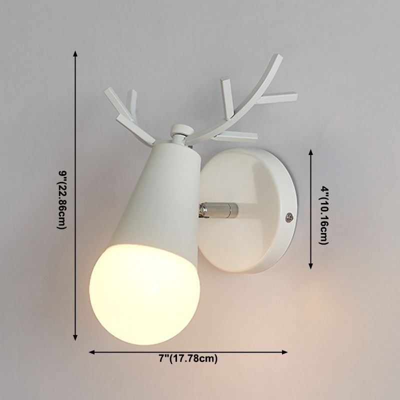 Lampade per lampada a parete singola per salotto per soggiorno per salotto per la camera da letto per soggiorno a parete Nordic Macron Macron Antler Sconce per soggiorno