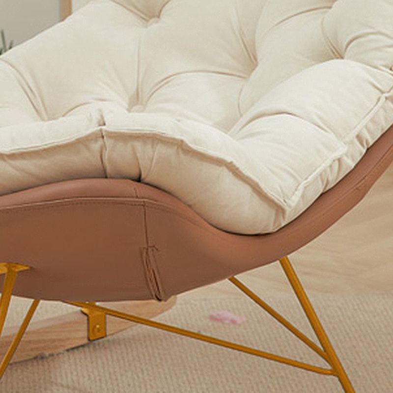 Contemporary Armless Accent Chair Tufted Lounge Chair with High Back