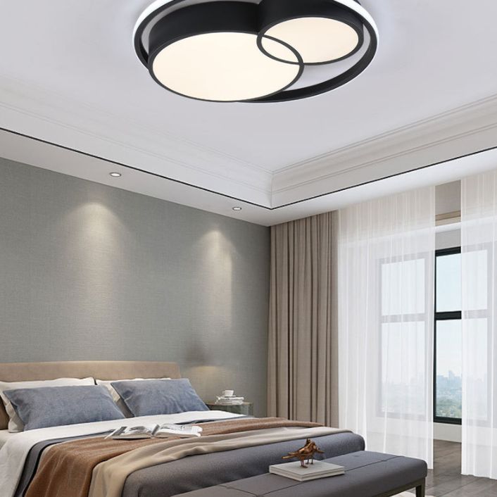 Quadrilateral Shape Flush Ceiling Light Fixture Modern Minimalist Style Acrylic Flush Light