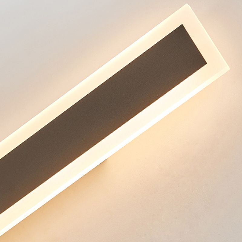 Lámparas de pared lineales de estilo contemporáneo 1 Metal 1 luces montadas en la pared ligera