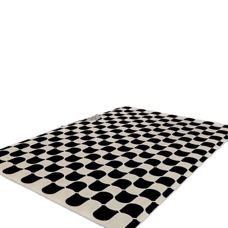 Modern Style Lattice Rug Synthetic Carpet Pet Friendly Stain Resistant Rug for Bedroom