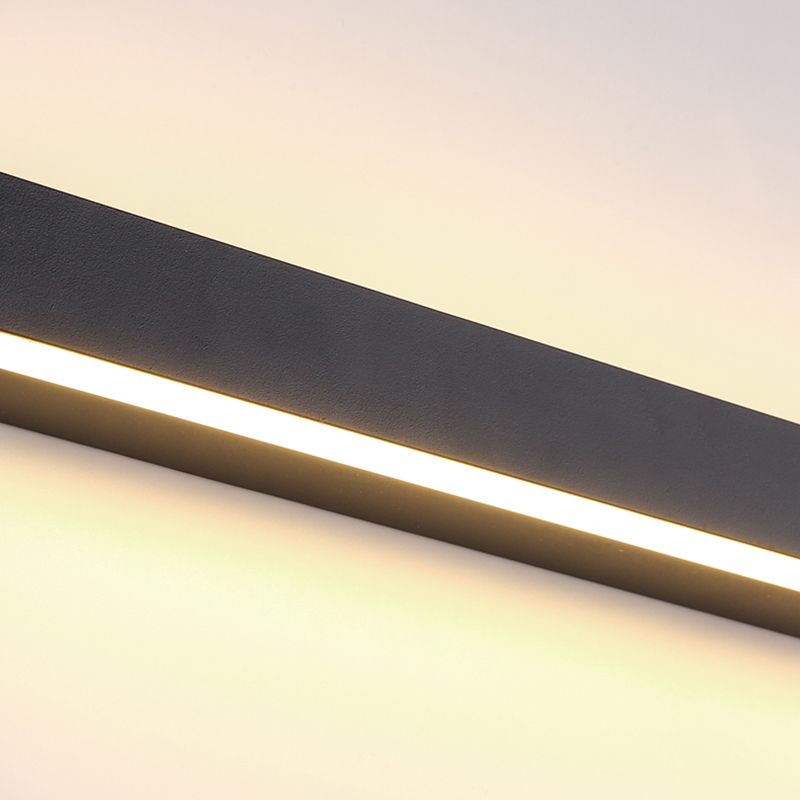 Modern Style Linear Shape Wall Sconce Metal 2 Light Sconces for Living Room