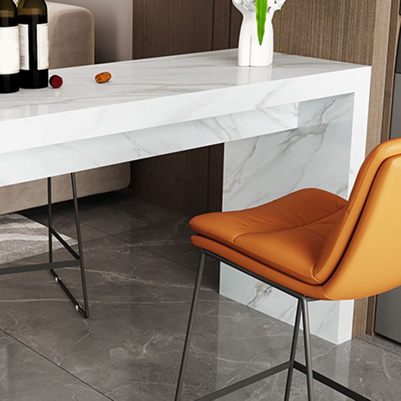 Modern Bistro Bar Table Sintered Stone Bar Table for Living Room
