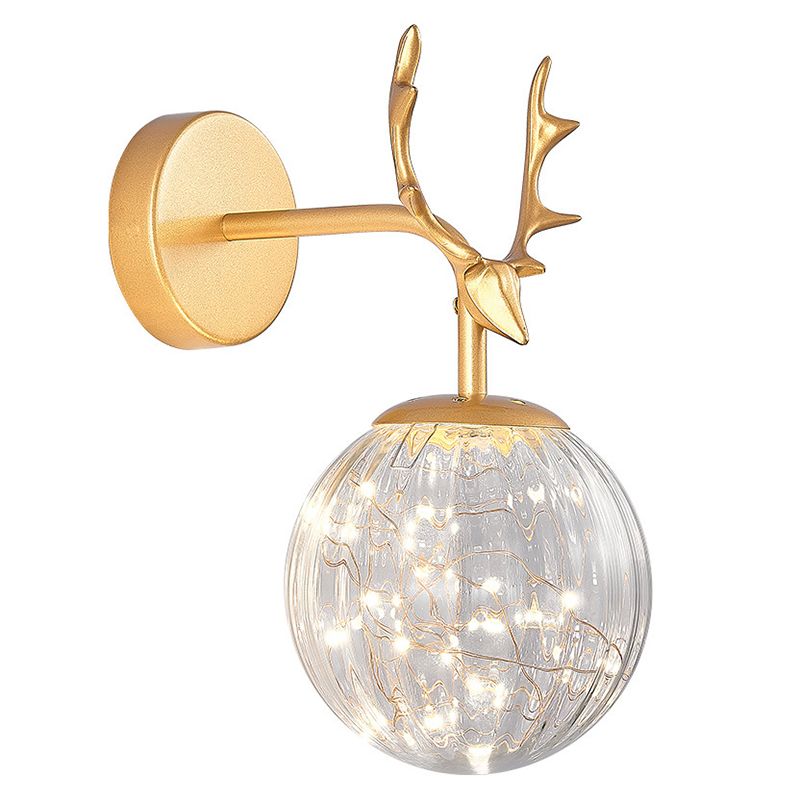 Nórdica Simplicidad Estilo Atletas Splicando Luz LED LED CADRLA Vidrio Globo Muro de montaje Luz para comedor de dormitorio