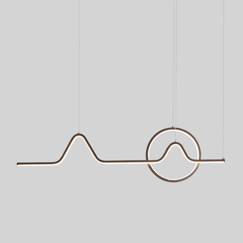 Luz de la isla colgante sombreada de metal Simplicidad estilo LED LIGHTIVE para comedor para comedor