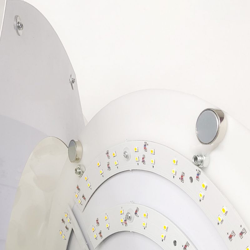 Modern Ceiling Lamp Creative LED Flush Mount Light Fixture with Plastic Shade for Bedroom