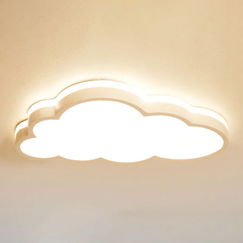 Metal Cloud Shape Ceiling Lighting Nordic Style LED Flush Mount Lamp