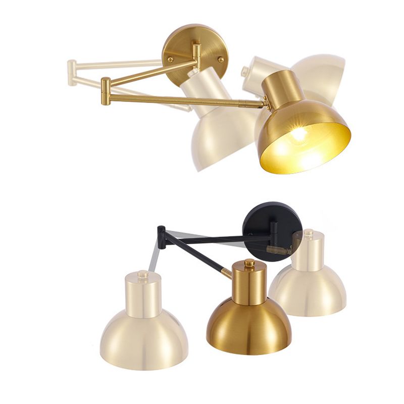 Postmoderne 1 Kopfmetall Wandleuchte Goldwandleuchte für den Untersuchungsraum