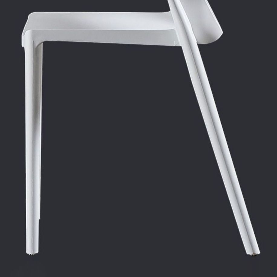 Moderne eet- en accentstoelen indoor-outdoor plastic open achterkant stoel