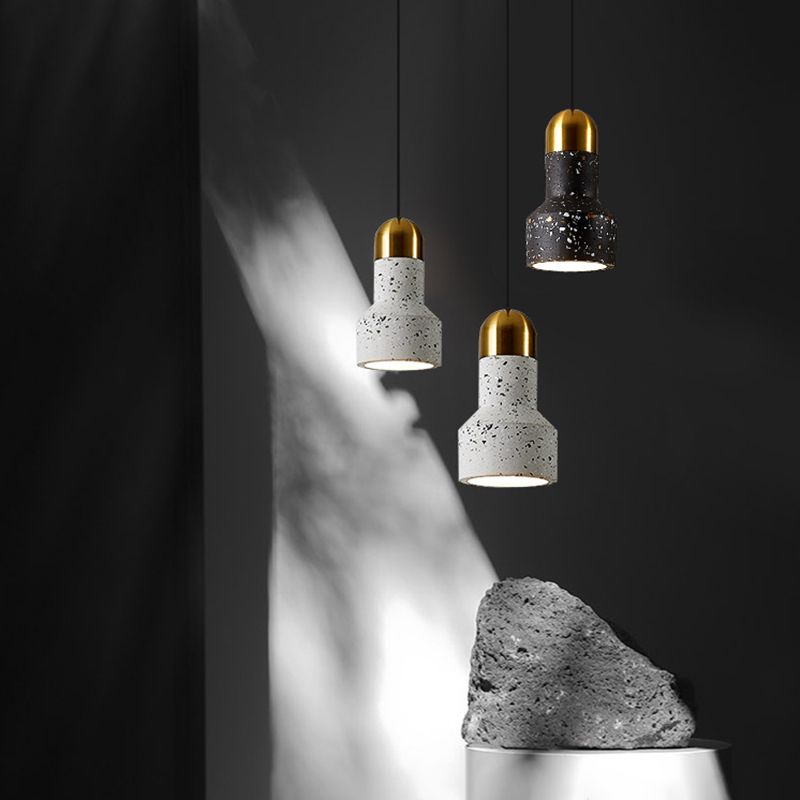 Swag Suspension Pendant Light Contemporary Style Stone Pendant Lighting Fixture