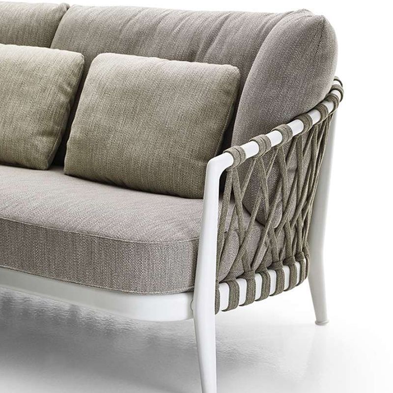 Tropical Aluminum Outdoor Patio Sofa/Patio Daybed with Cushion