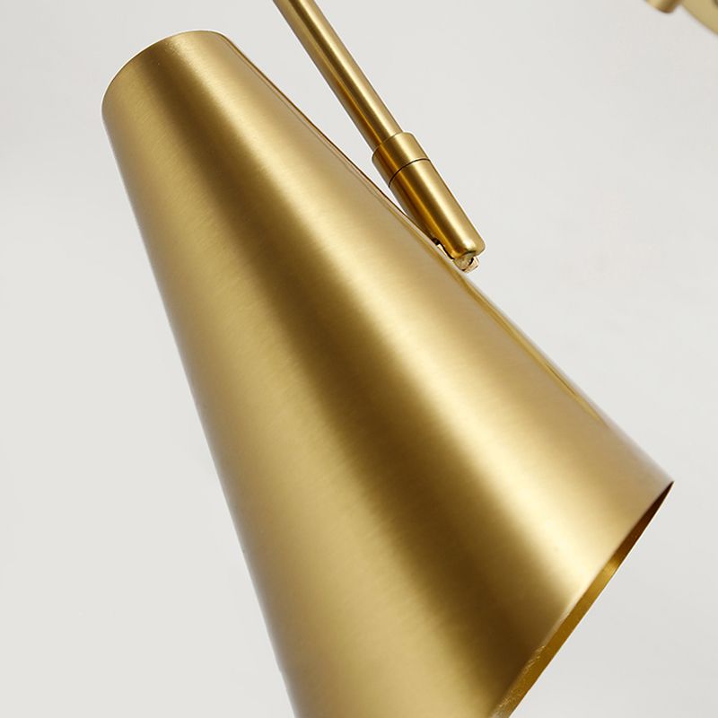 Post-Modern Wall Light Fixture Swing Arm Wall Sconce with Metal for Bedroom