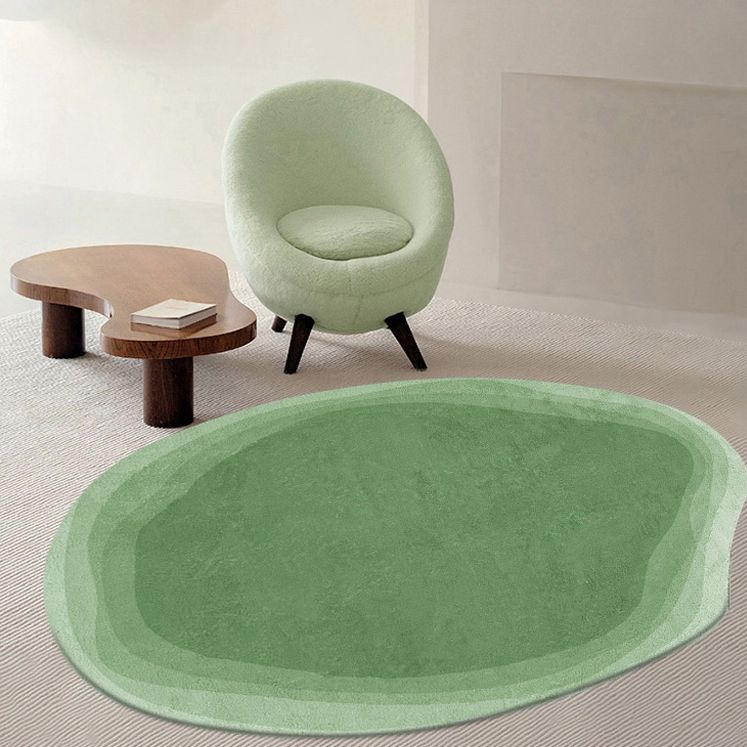 Simple Indoor Room Indoor Carpet Gray Pure Color Carpet Polyester Washable Rug