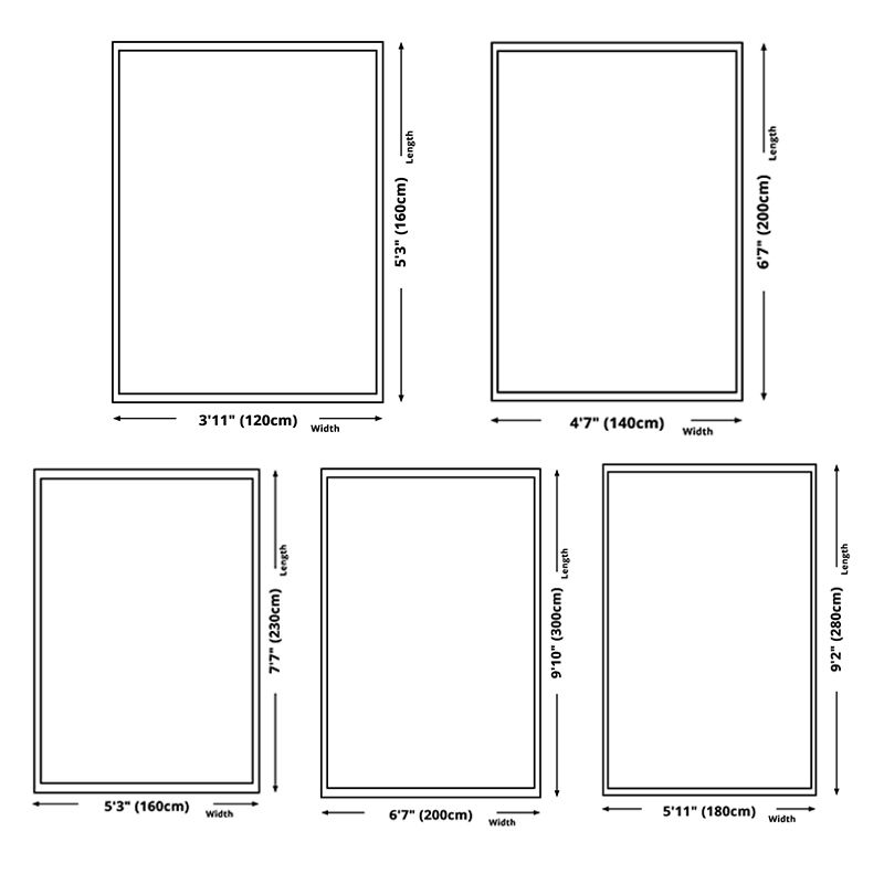 Yellow Tone Modern Indoor Rug Polyester Plants Print Carpet Non-Slip Backing Rug for Home Decoration