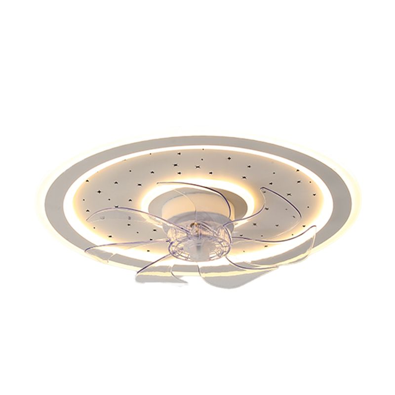 2 Light Ceiling Fan Lighting Modern Style Metal Ceiling Fan Light for Living Room