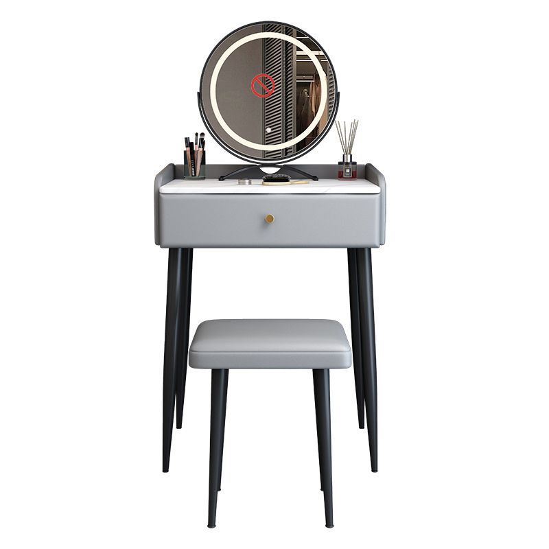 Modern 1 Drawer Vanity Dressing Table 23.62" Wide Vanity Set