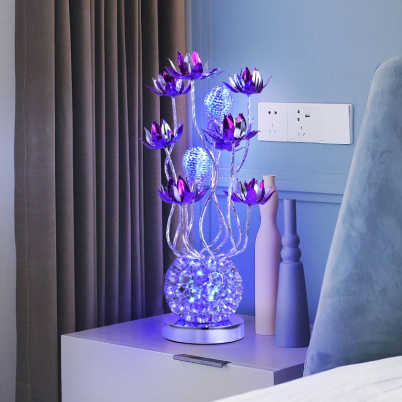 Lampe de forme de bille à LED lampe décorative décorative / aluminium violet