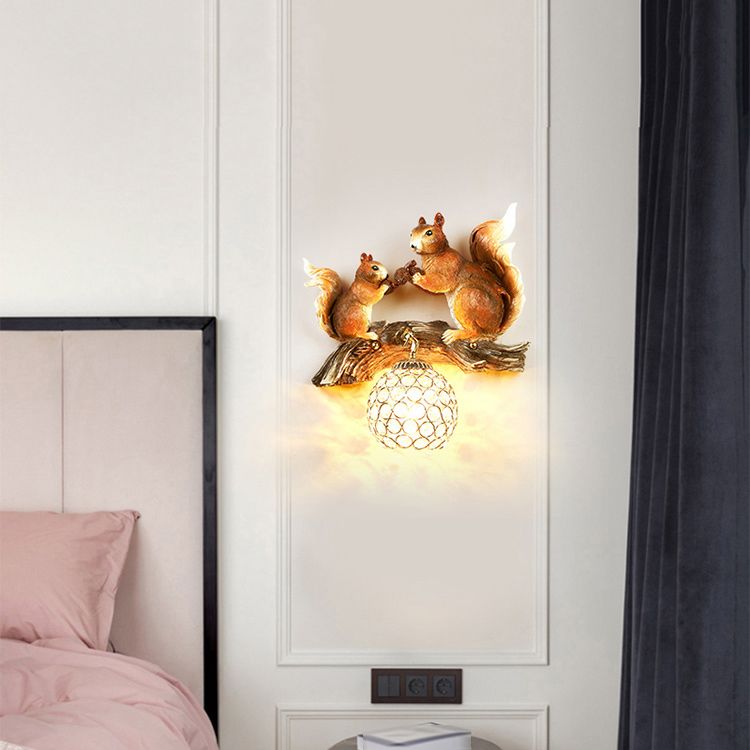 Modern Style Ball Sconce Light Fixtures Metal 1 Light Wall Lighting Ideas