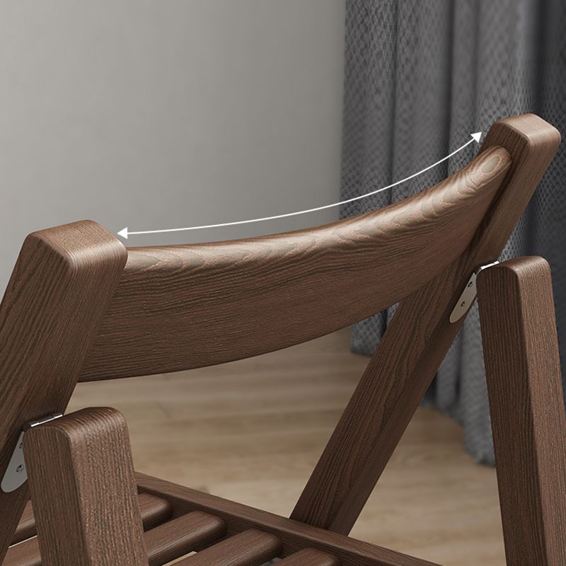 Modern Wood Dining Room Chair Armless Folding Side Chair for Home Use