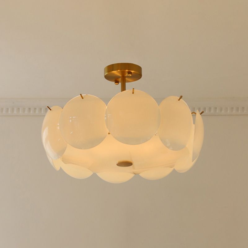 Plafonnier en forme d'anneau, Style créatif moderne, montage encastré en fer pour salle à manger