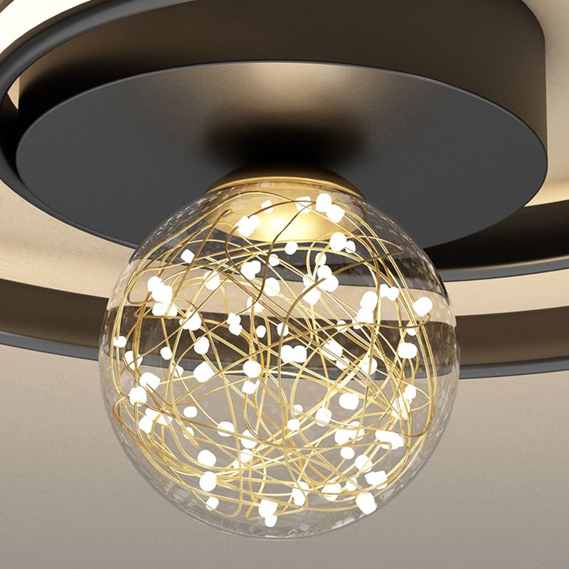 Lámpara de techo de montaje empotrado circular de estilo minimalista moderno Luces de techo de montaje empotrado de metal