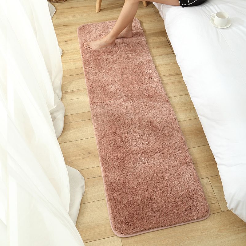 Trendy Solid Color Rug Multicolor Synthetics Area Carpet Non-Slip Backing Stain-Resistant Indoor Rug for Room