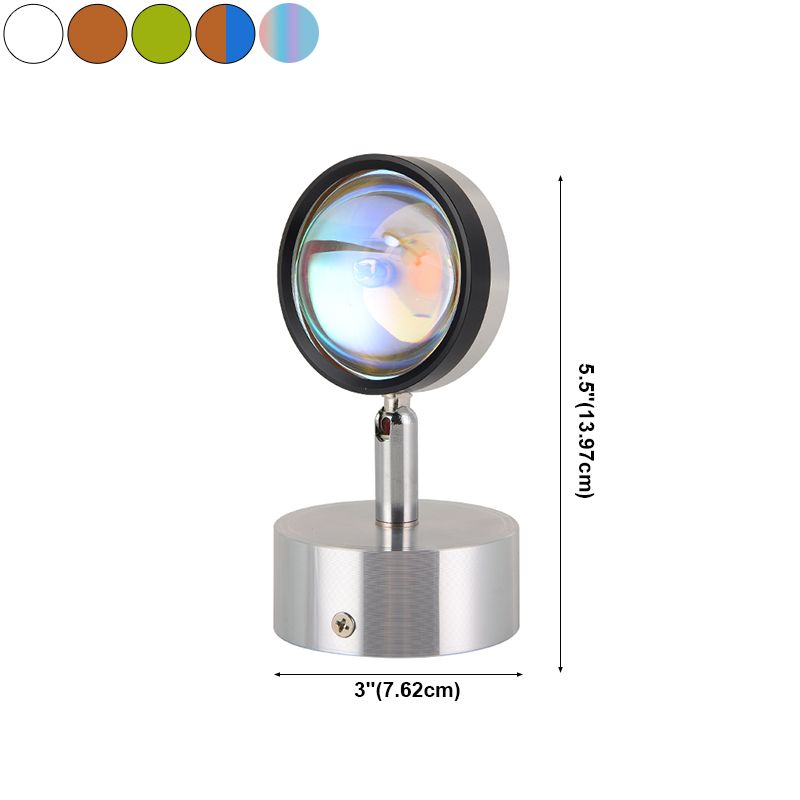 Modern Style Ball Wall Mounted Lamp Metal 1 Light Wall Lighting Ideas in Silver