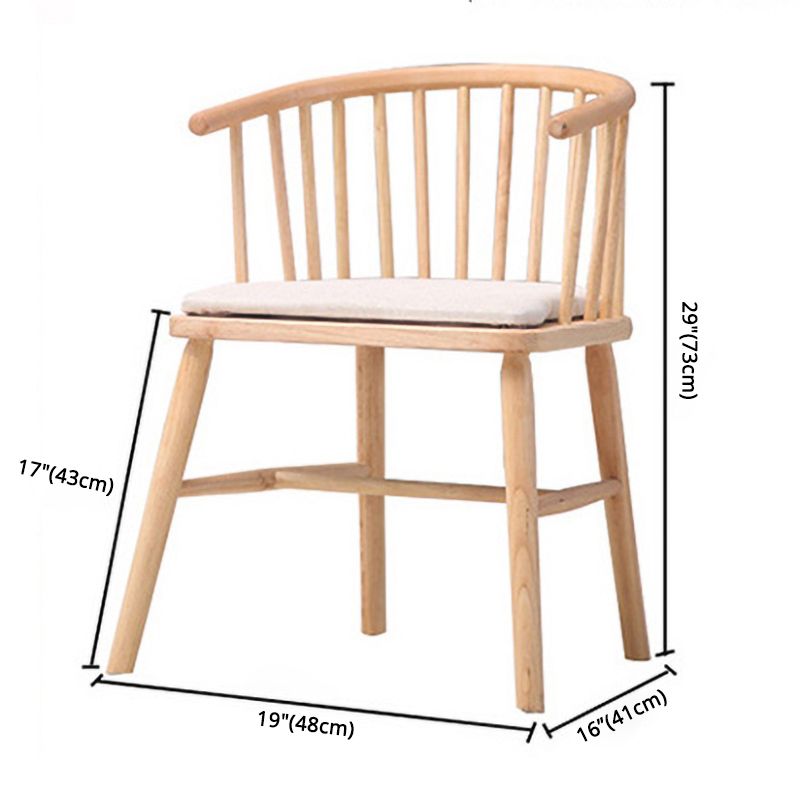 Wooden Dining Side Chairs Industrial Style 19'' Wide Windsor Back Side Chair