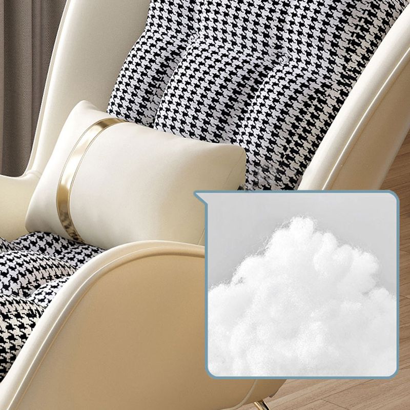 Modern Rocking Chair Pillow Detail Rocker Chair with Ottoman