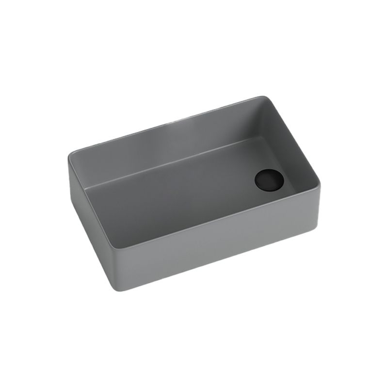 Modern Style Bathroom Sink Stainless Steel Rectangle Bathroom Sink