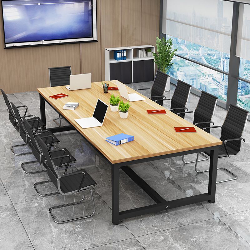 Industrial Style Home Writing Desk Bedroom Artificial Wood Rectangular Desk