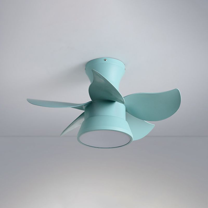 Metal Ceiling Fan Light Modern Style 1 Light Ceiling Fan Light for Children's Room