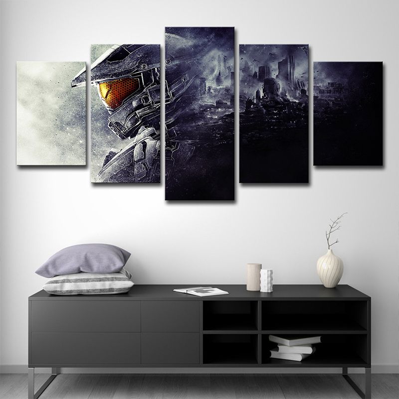 Fictional Game Guardians Master Canvas Grey House Interior Wall Art, Multi-Piece