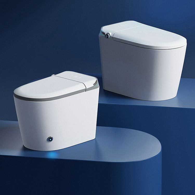 Contemporary One Piece Flush Toilet White Toilet for Bathroom