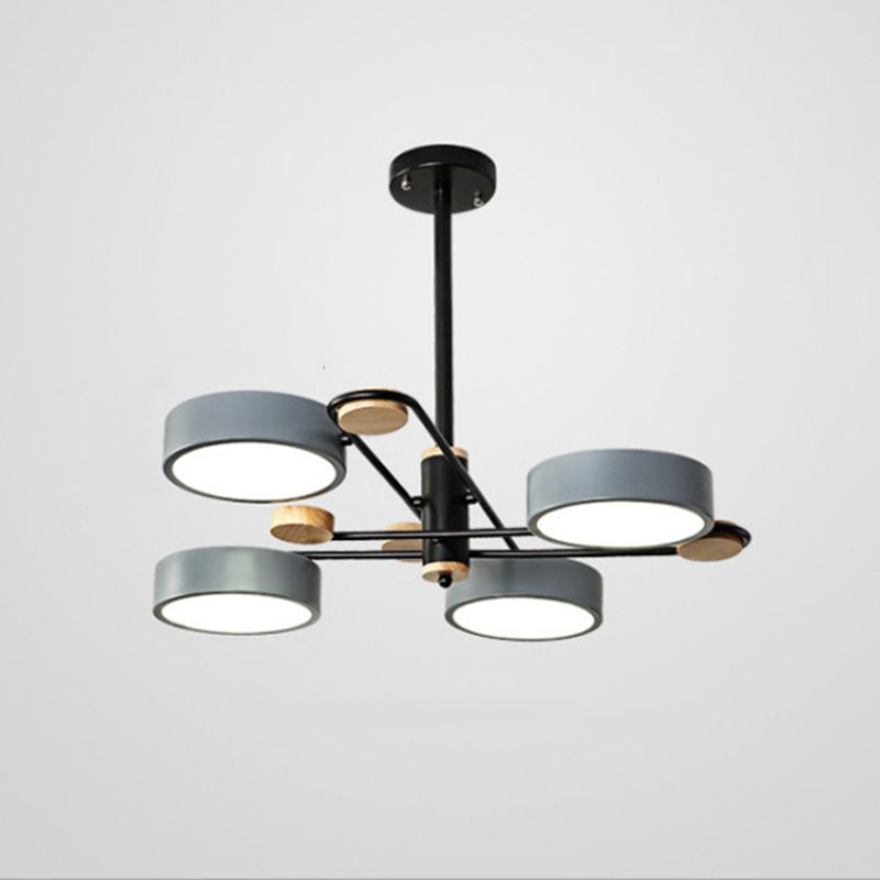 Nordic Starburst Chandelier Lighting Fixture Metal Living Room LED Ceiling Chandelier