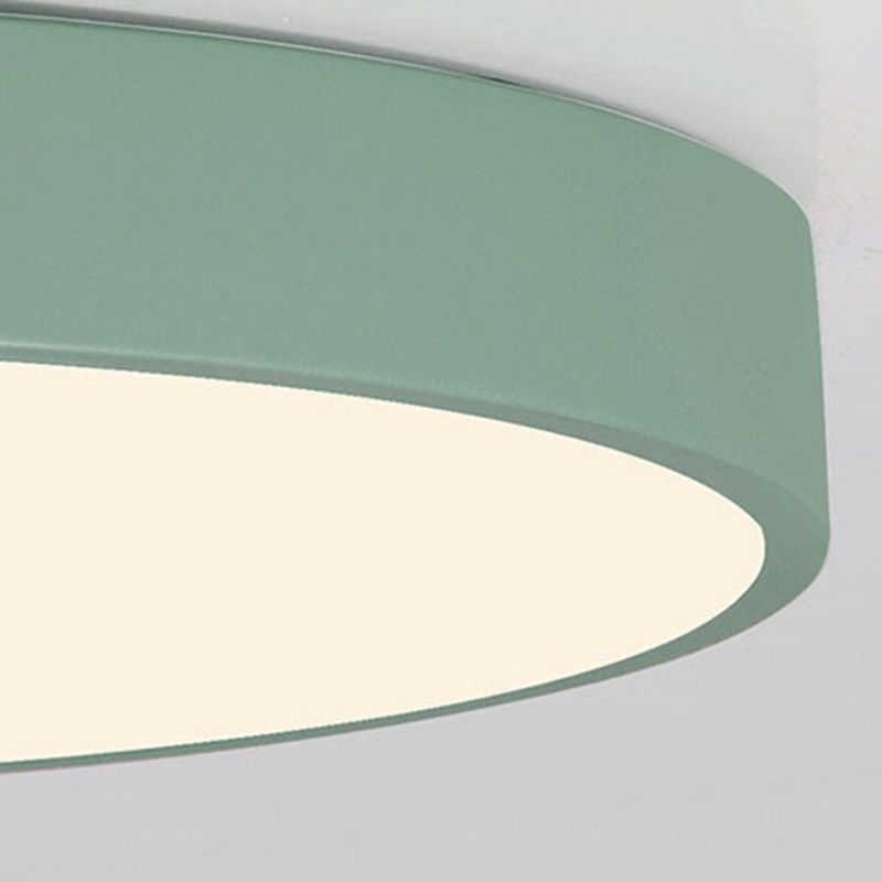 1-Light Round Shade Flush Mount Modern Simple Style Flush Mount Ceiling Light Fixtures