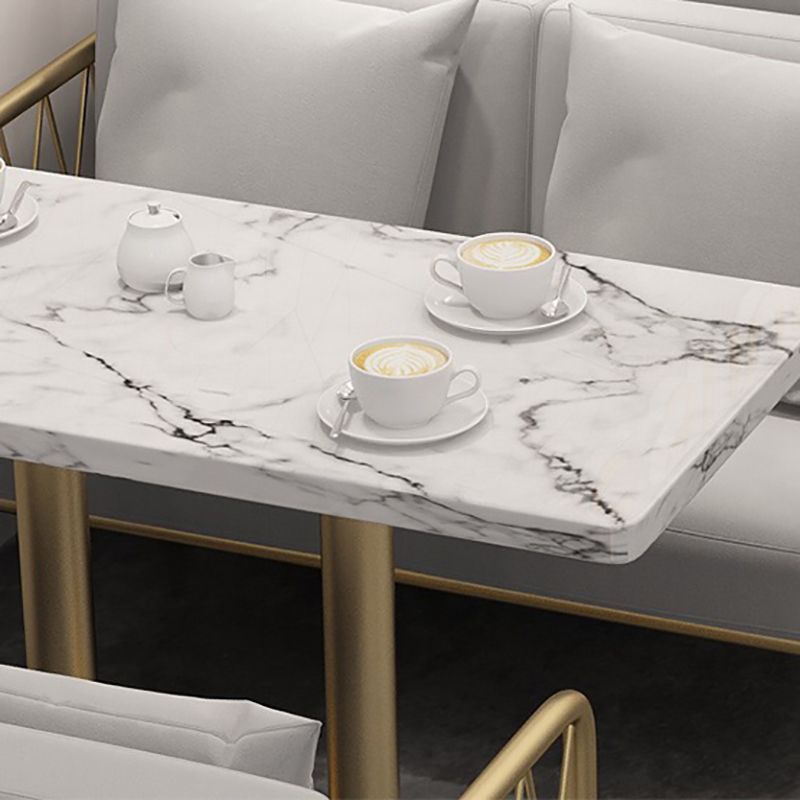 29.53" Tall Glam Style Coffee Cocktail Table Metal Pedestal Coffee Table