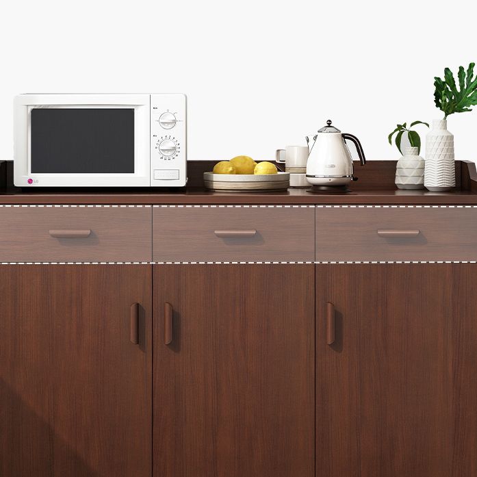 Wood Living Room Sideboard Cabinet Modern Credenza with Storage and Drawer